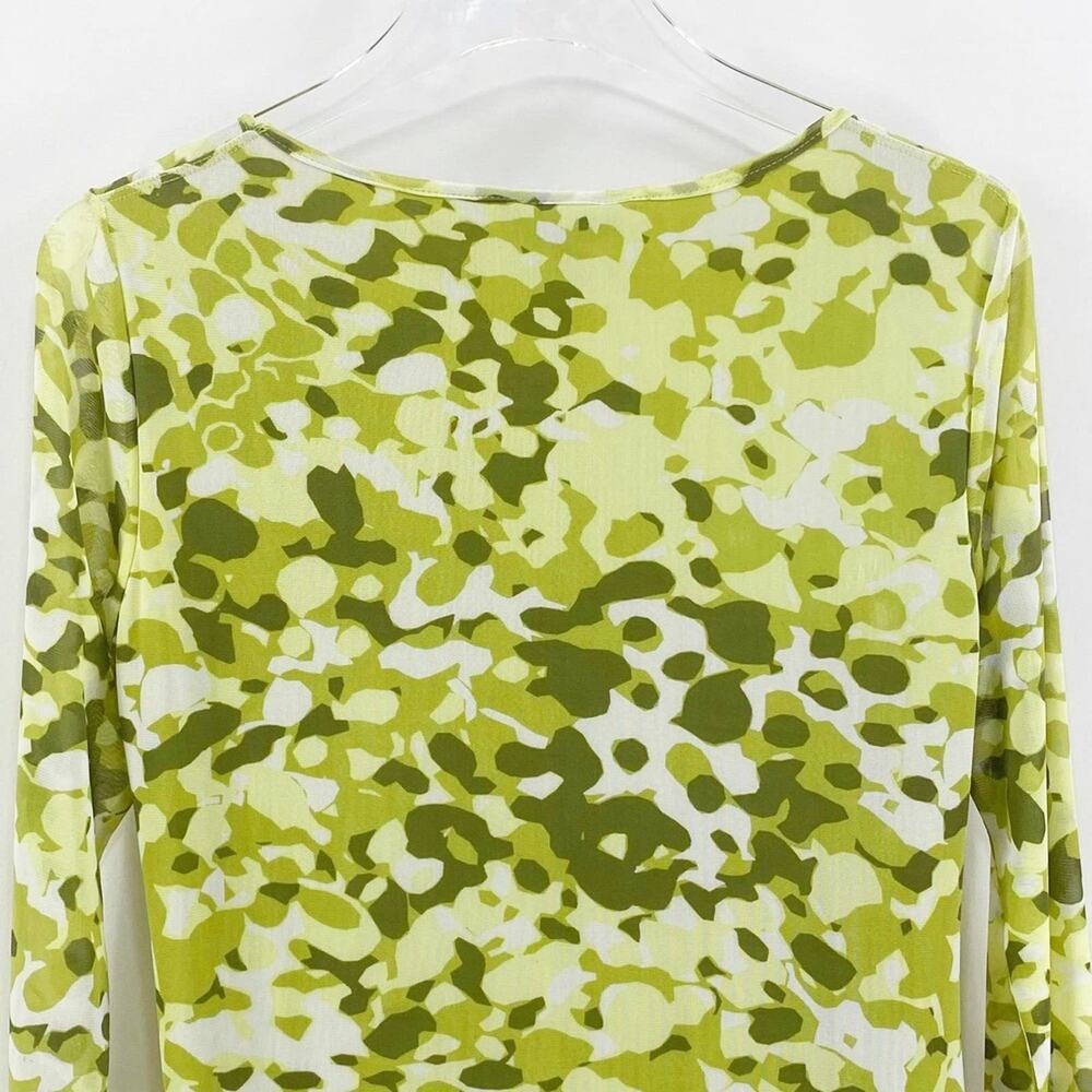 MULTIPLES Green Camo Polyester Round Neck Lined B… - image 5